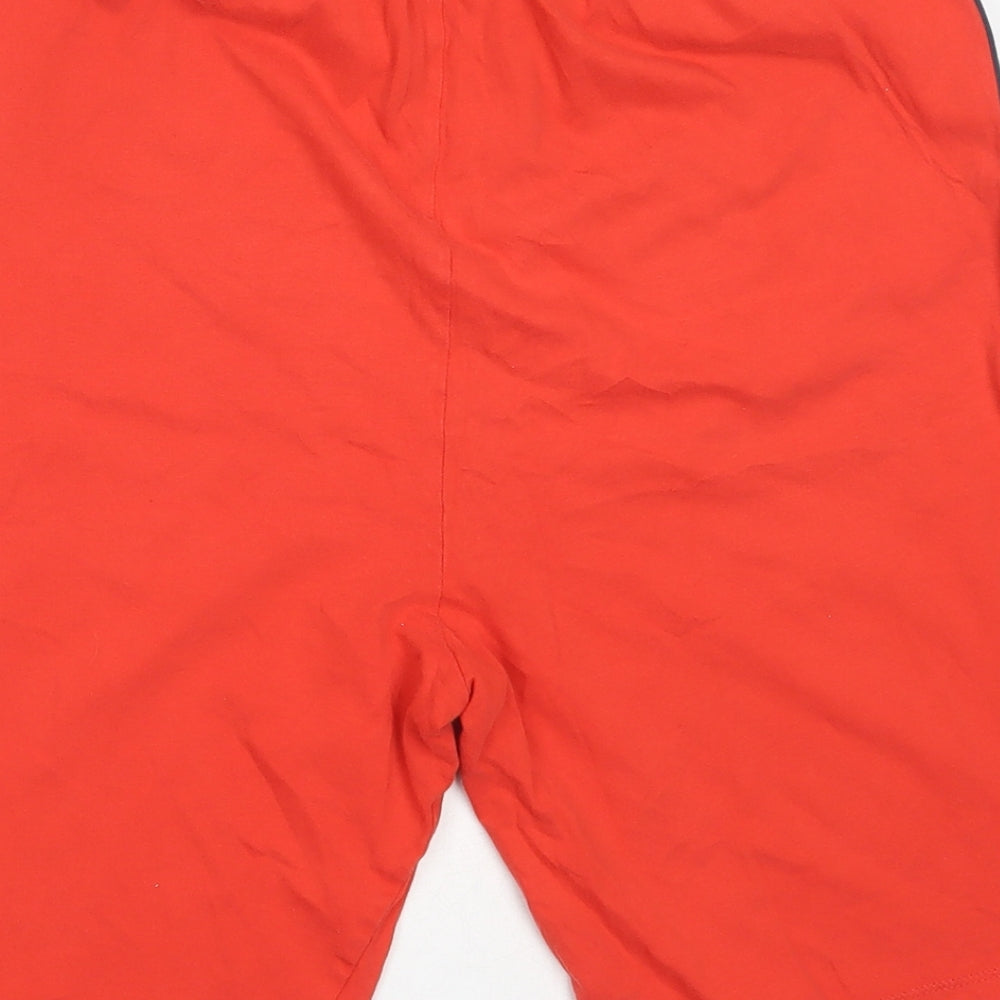 NEXT Boys Red Solid Cotton  Sleep Shorts Size 15 Years
