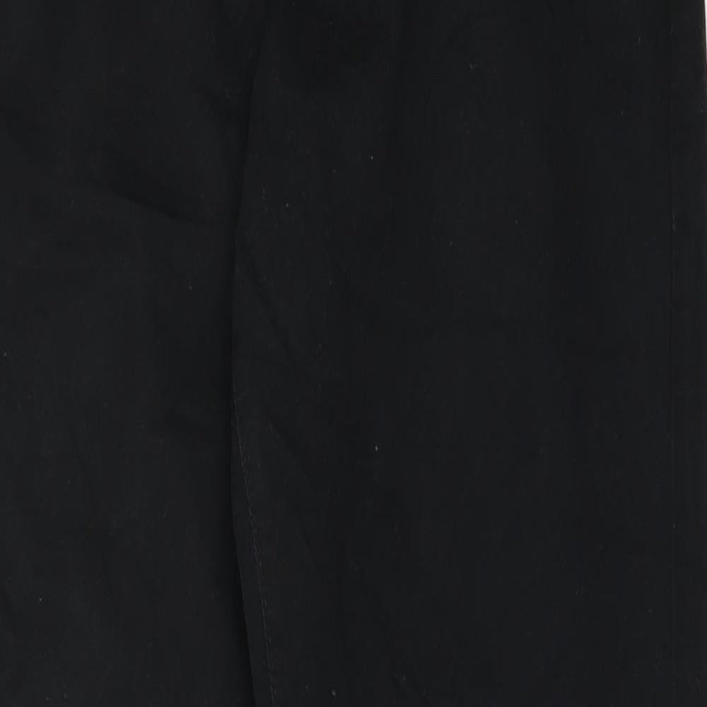 NEXT Mens Black  Cotton Chino Trousers Size 32 in L31 in Regular