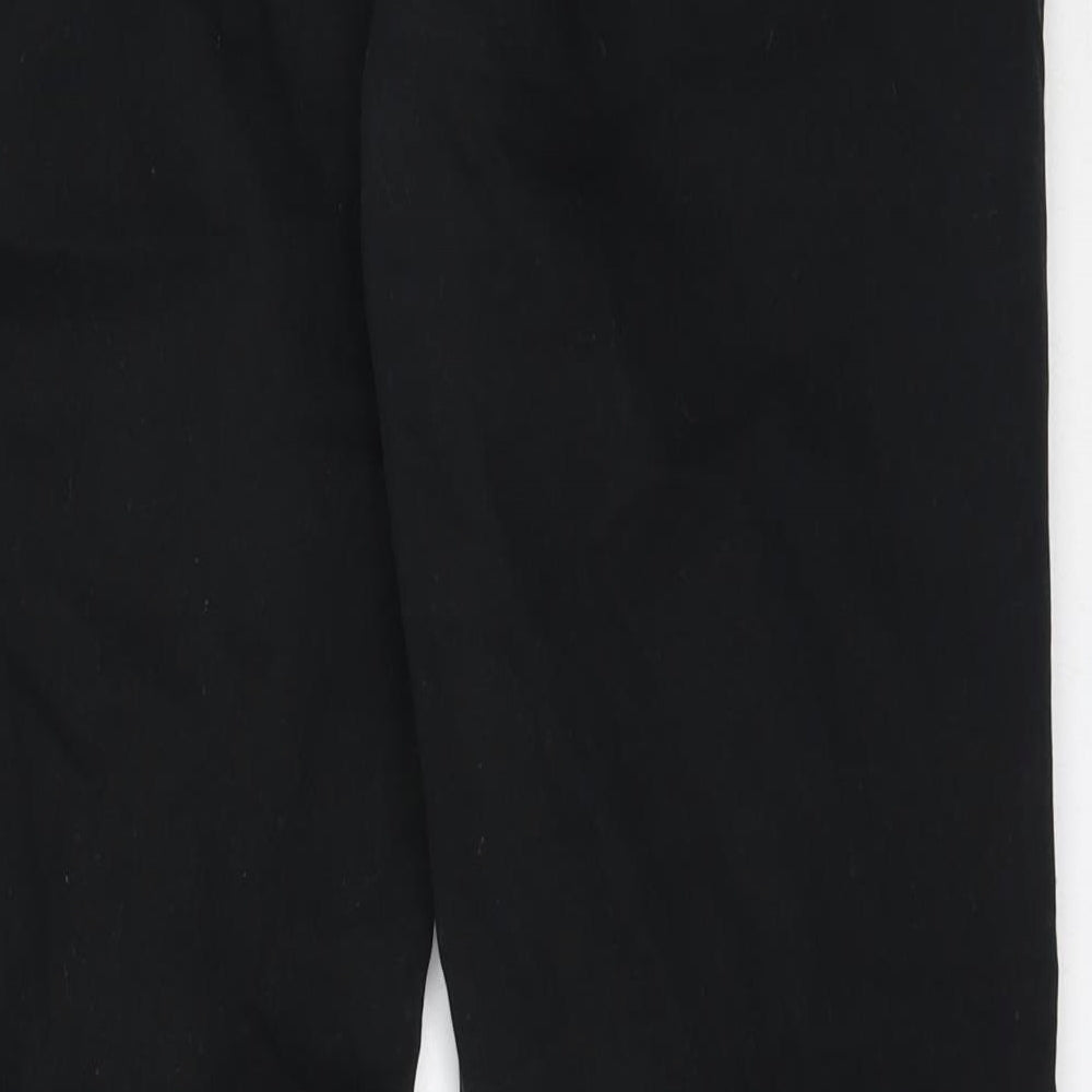 NEXT Mens Black  Cotton Chino Trousers Size 32 in L31 in Regular