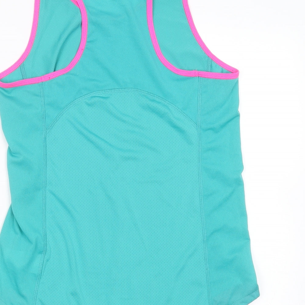 H&M Womens Green  Polyester Basic Tank Size S Round Neck