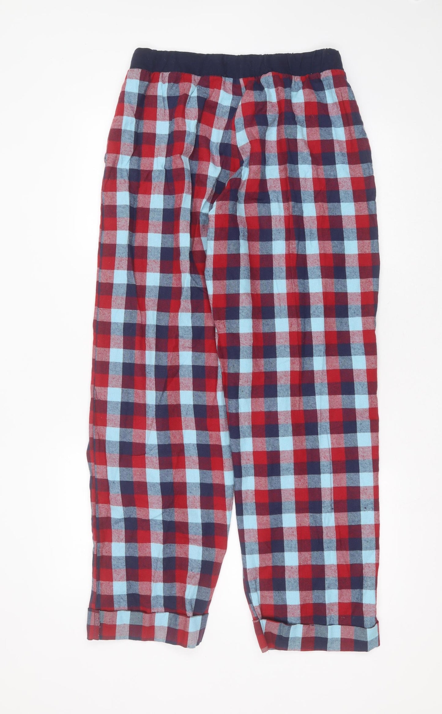 Help For Heroes Womens Blue Check Cotton  Pyjama Pants Size 12