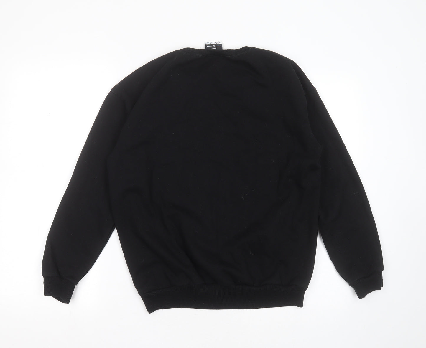 MINGA Womens Black  Cotton Pullover Sweatshirt Size M   - on Wednesdays we wear pink
