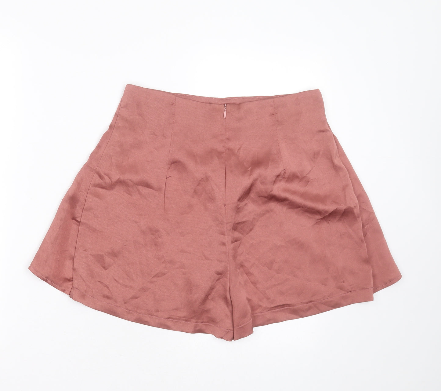 Boohoo Womens Pink  Polyester Hot Pants Shorts Size 12  Regular
