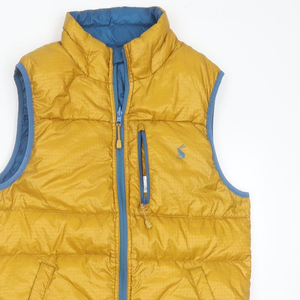 Joules Womens Yellow   Gilet Jacket Size S  Zip