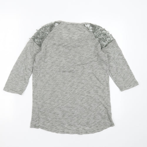 George Womens Green Round Neck  Polyester Pullover Jumper Size 8   - Embroidered detail