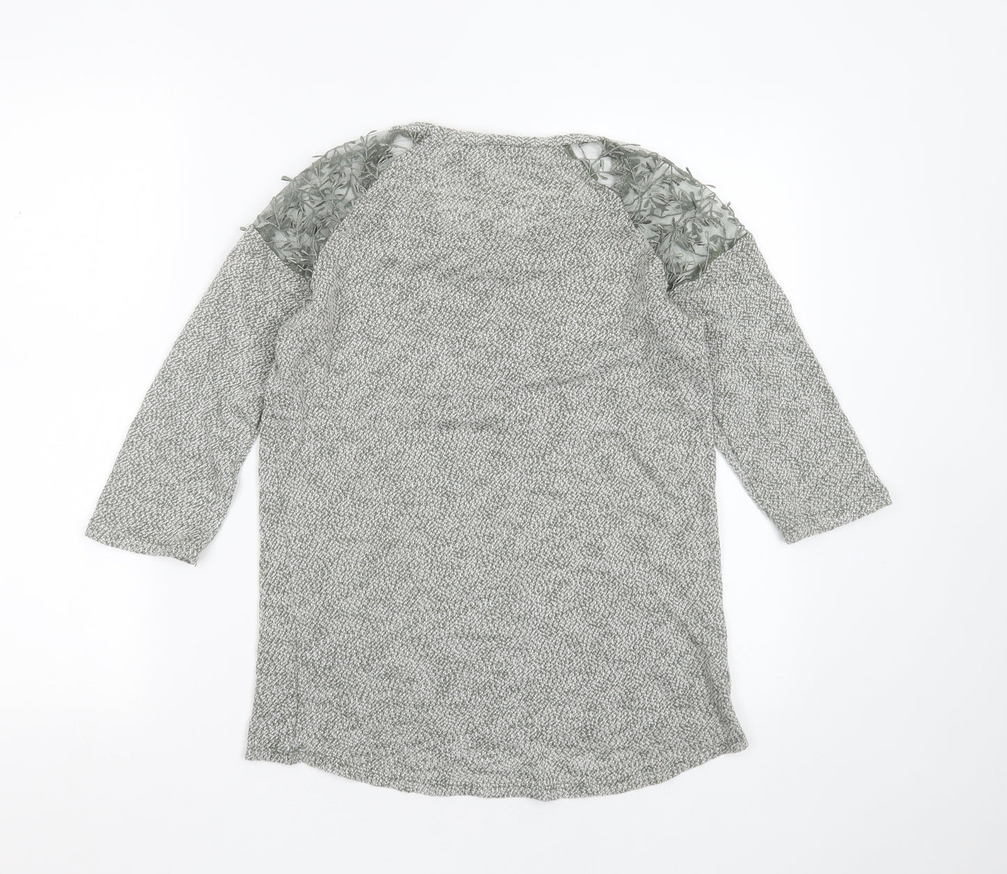George Womens Green Round Neck  Polyester Pullover Jumper Size 8   - Embroidered detail