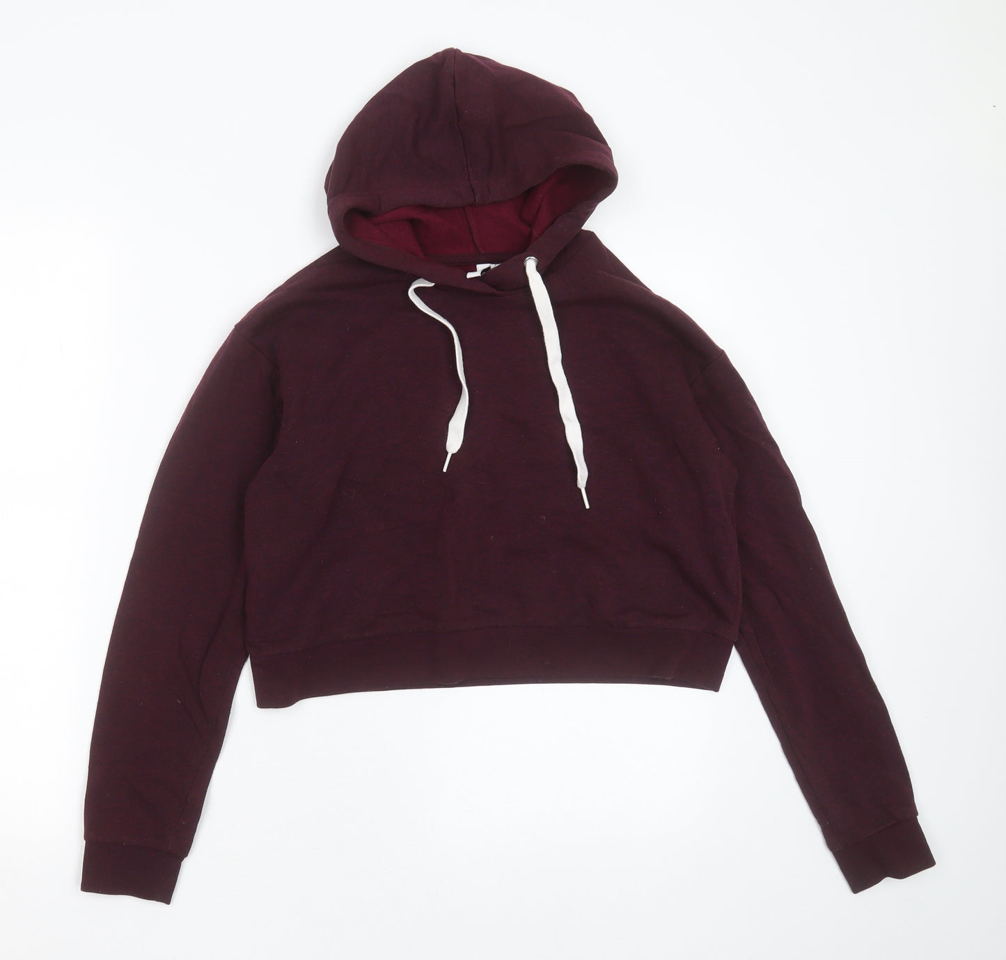 Divided by H&M Womens Purple  Cotton Pullover Hoodie Size S   - cropped