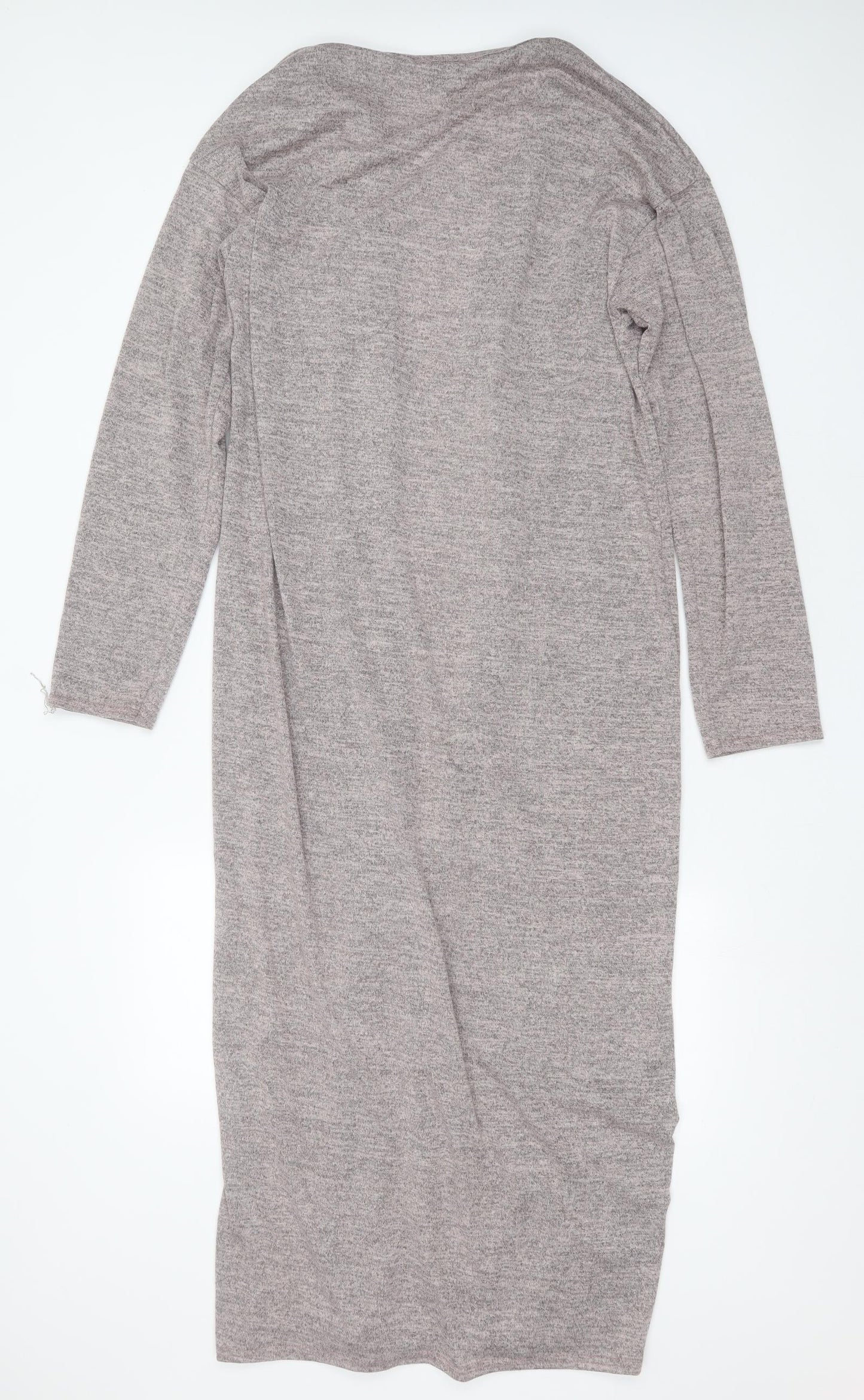 LTS Womens Purple V-Neck  Polyester Cardigan Jumper Size 14