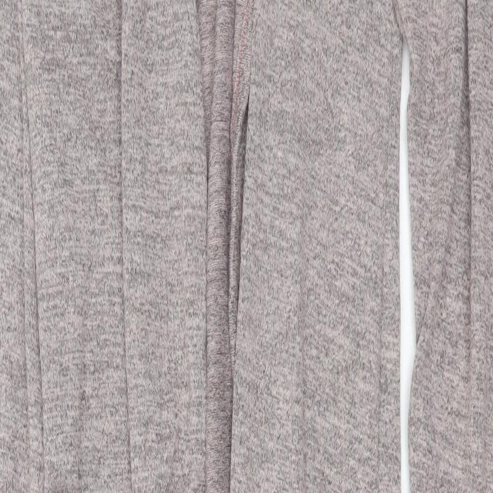 LTS Womens Purple V-Neck  Polyester Cardigan Jumper Size 14