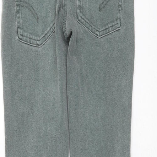 NEXT Girls Green  Cotton Skinny Jeans Size 10 Years  Extra-Slim