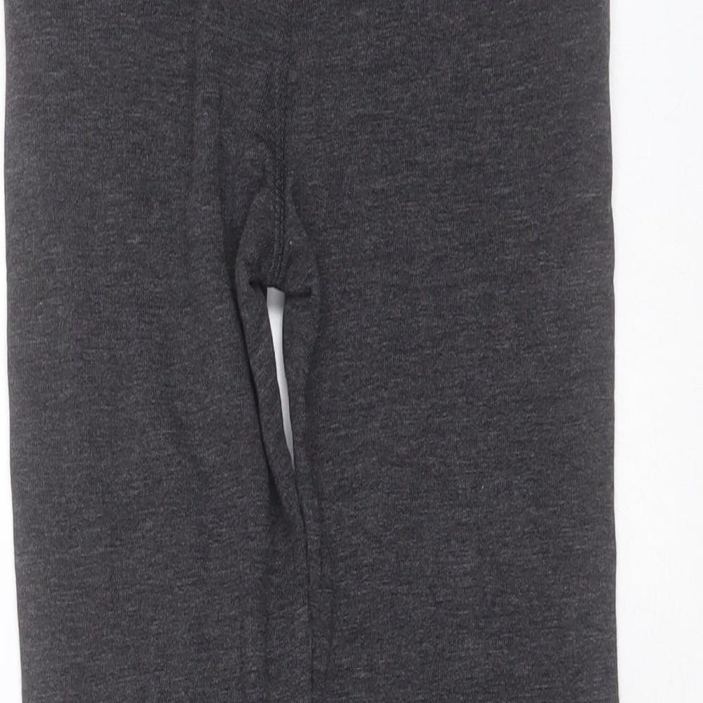 URBAN RASCALS Boys Grey  Cotton Jogger Trousers Size 5-6 Years  Regular Drawstring