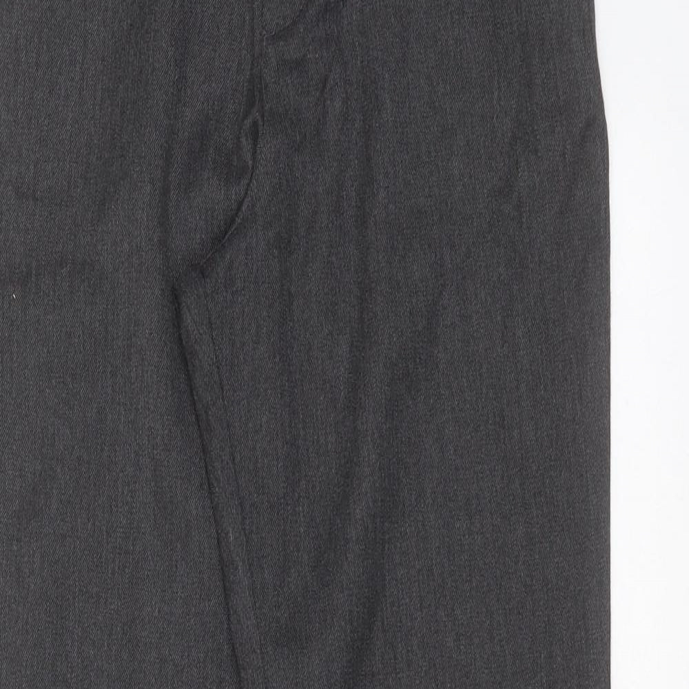 George Boys Grey  Polyester  Trousers Size 11-12 Years  Regular Zip - school