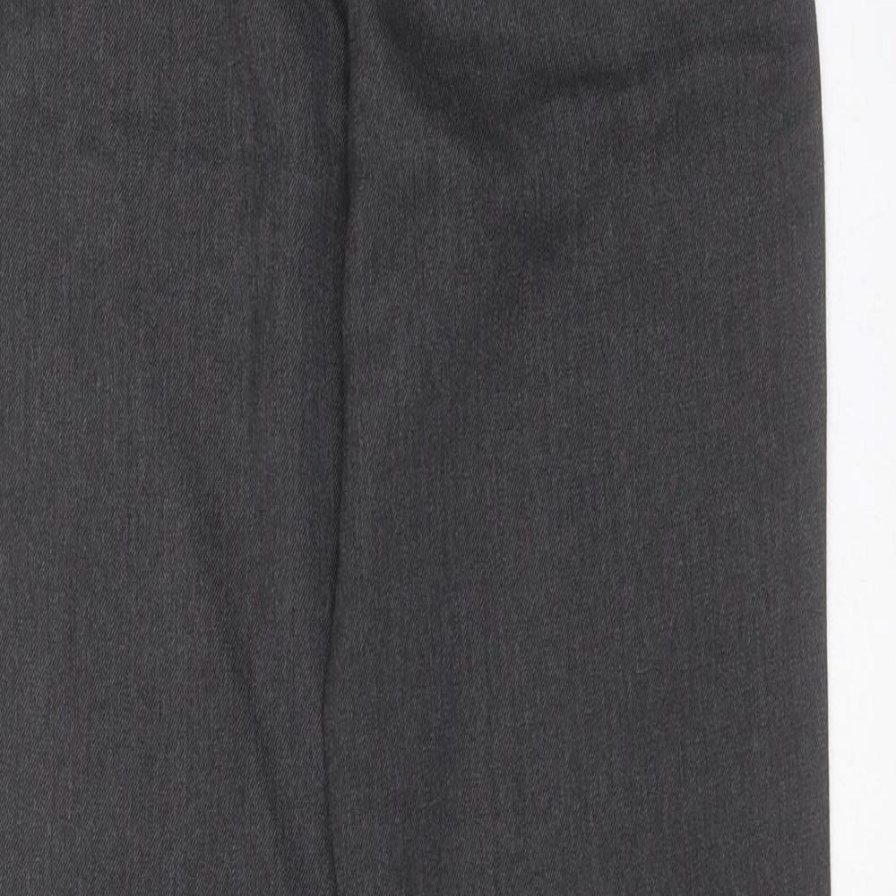 George Boys Grey  Polyester  Trousers Size 11-12 Years  Regular Zip - school