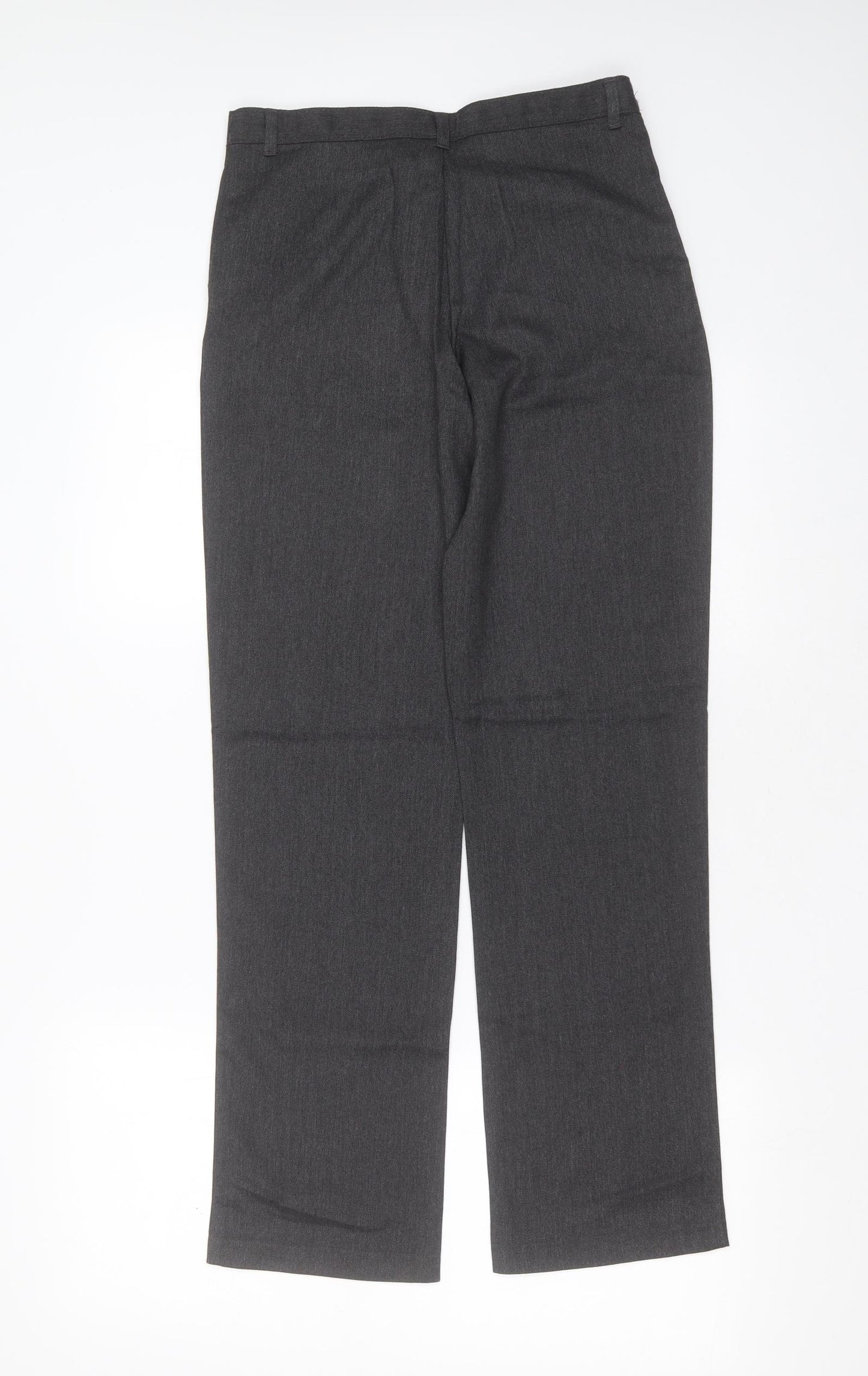 George Boys Grey  Polyester  Trousers Size 11-12 Years  Regular Zip - school