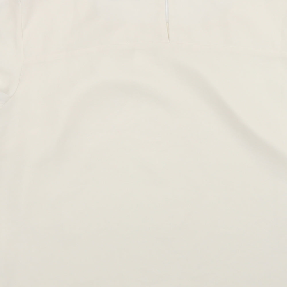 Oasis Womens Ivory  Polyester Basic Blouse Size 16 Round Neck