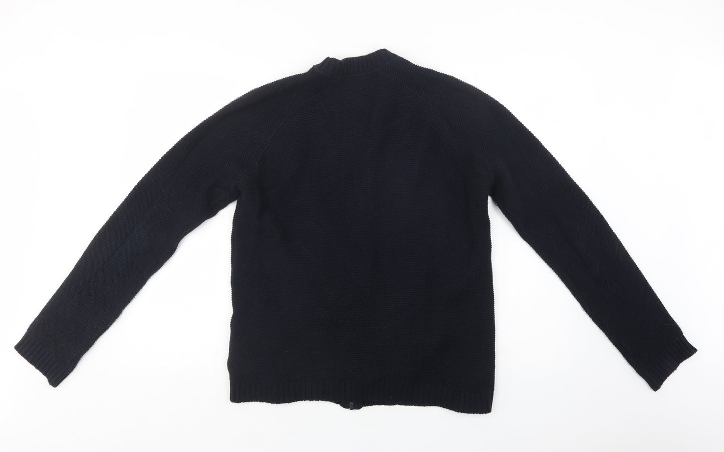 ASOS Mens Blue Collared  Cotton Full Zip Jumper Size L