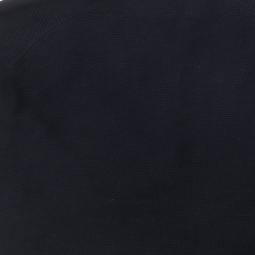 ASOS Mens Blue Collared  Cotton Full Zip Jumper Size L