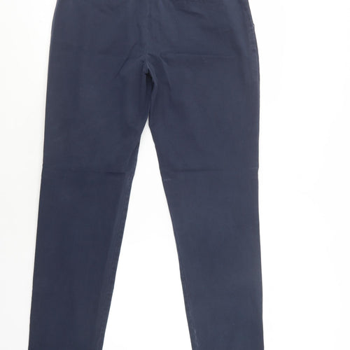 Gap Womens Blue  Cotton Chino Trousers Size 30 L30 in Regular Button
