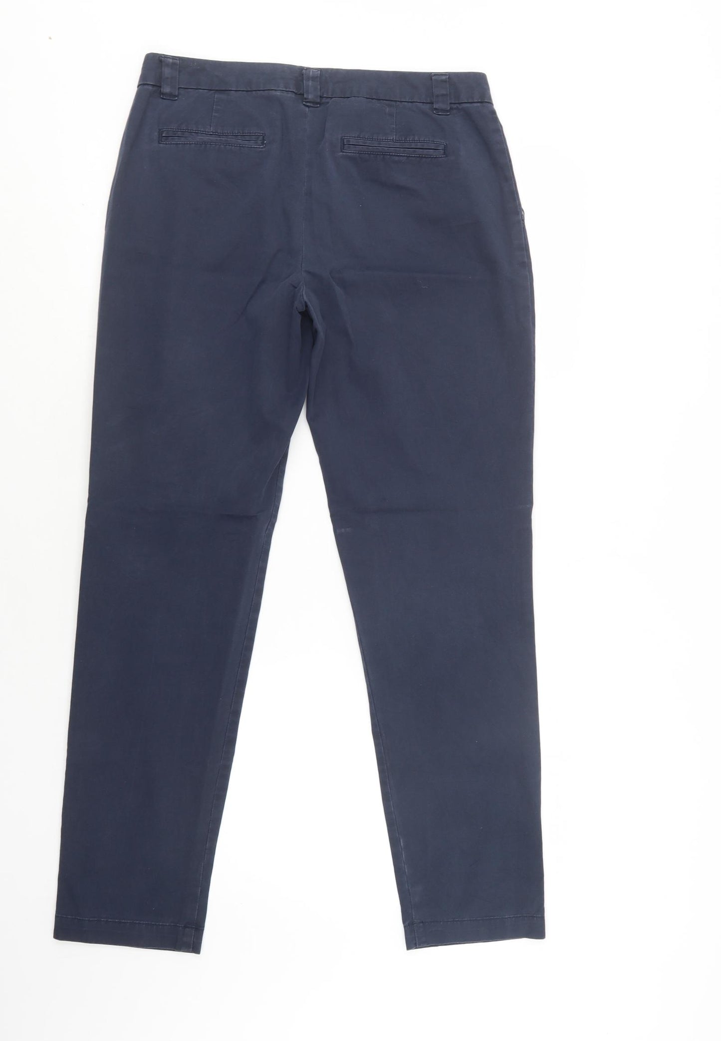Gap Womens Blue  Cotton Chino Trousers Size 30 L30 in Regular Button