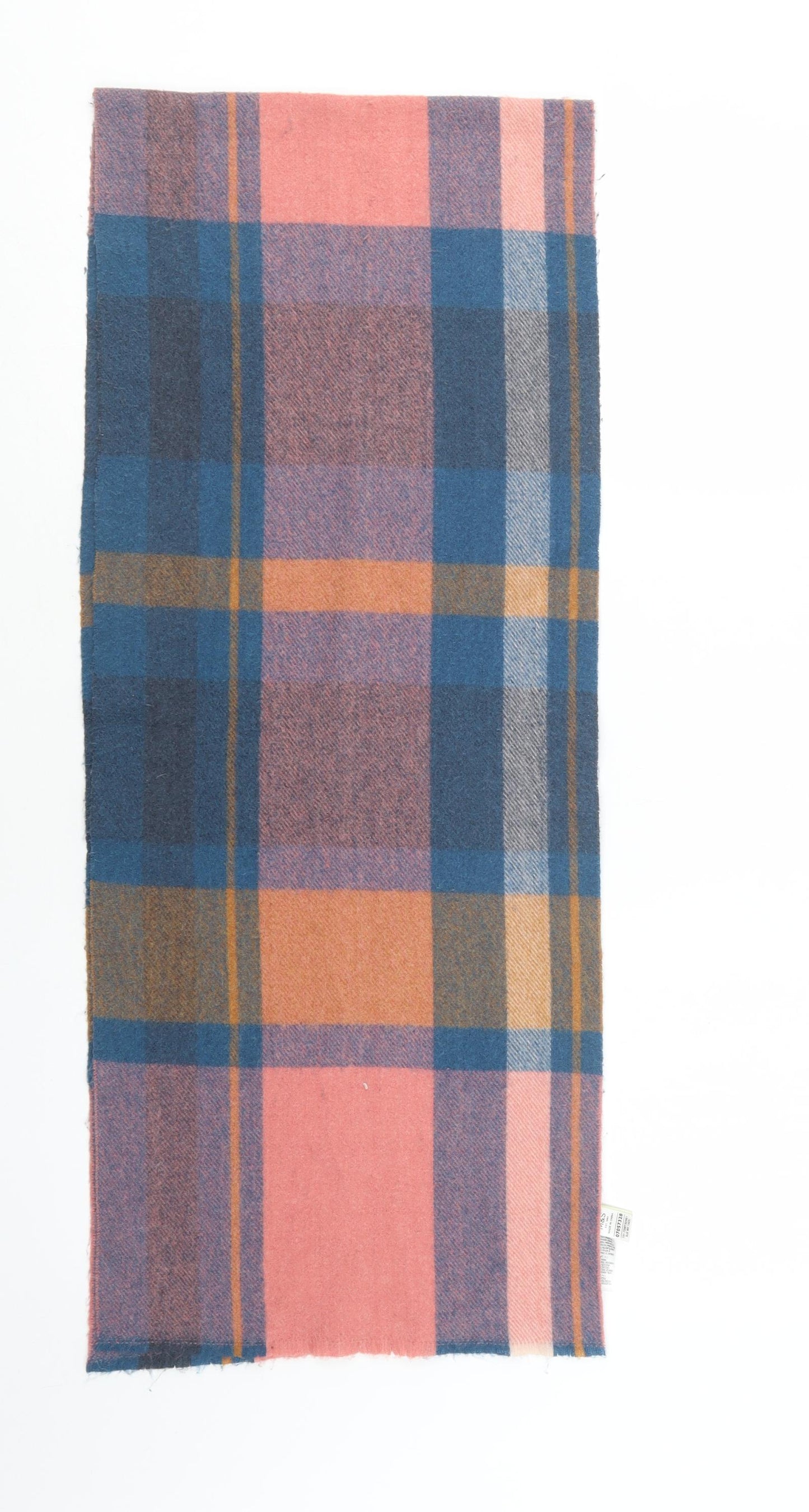 M&S Womens Multicoloured Check Polyester  Scarf