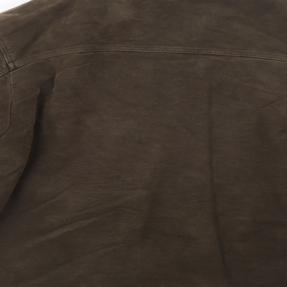 NEXT Mens Brown   Jacket  Size L  Zip - Fluffy Lining