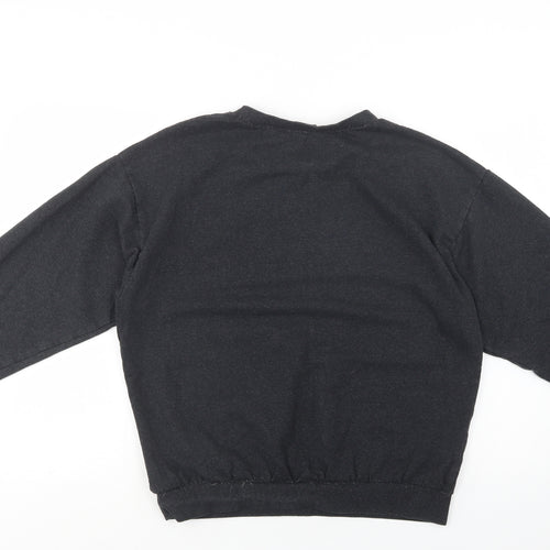 I Saw It First  Womens Grey  Cotton Pullover Sweatshirt Size M