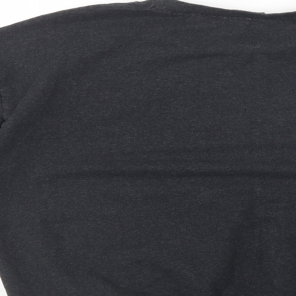 I Saw It First  Womens Grey  Cotton Pullover Sweatshirt Size M