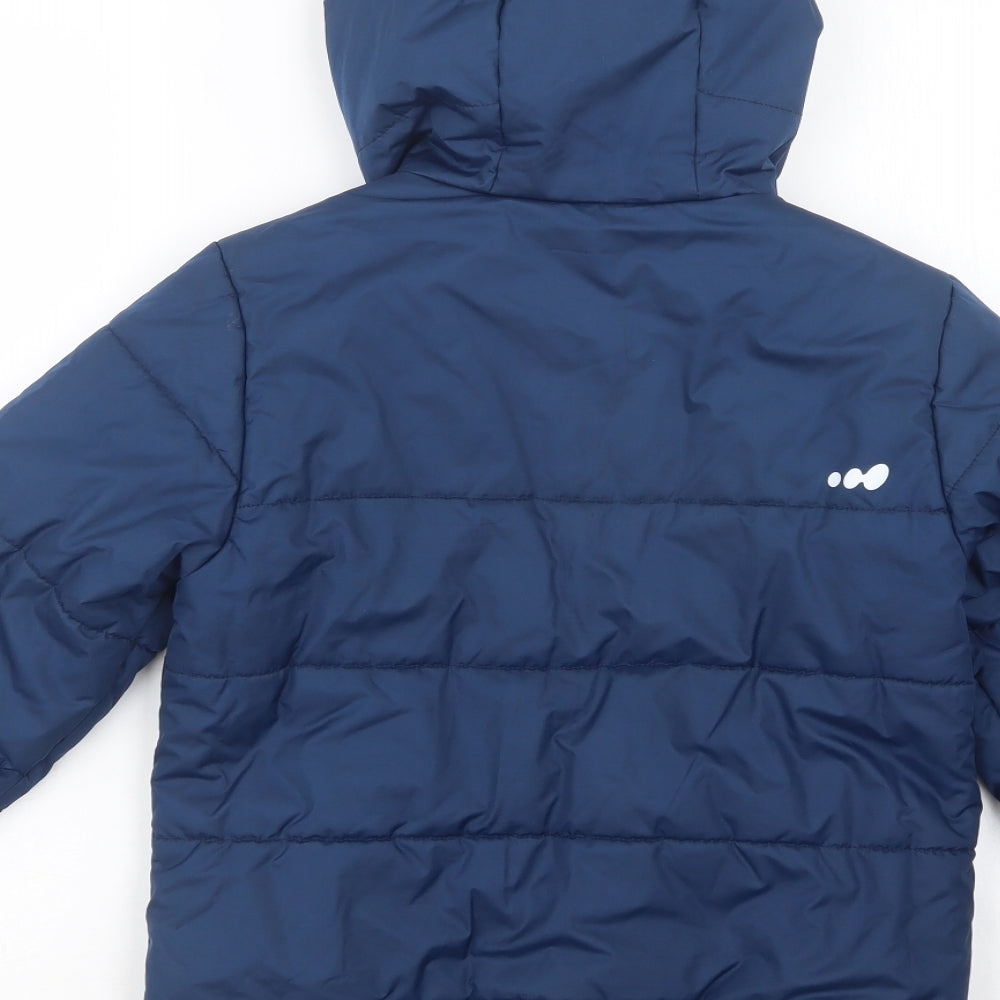 DECATHLON Boys Blue   Puffer Jacket Jacket Size 10 Years  Zip