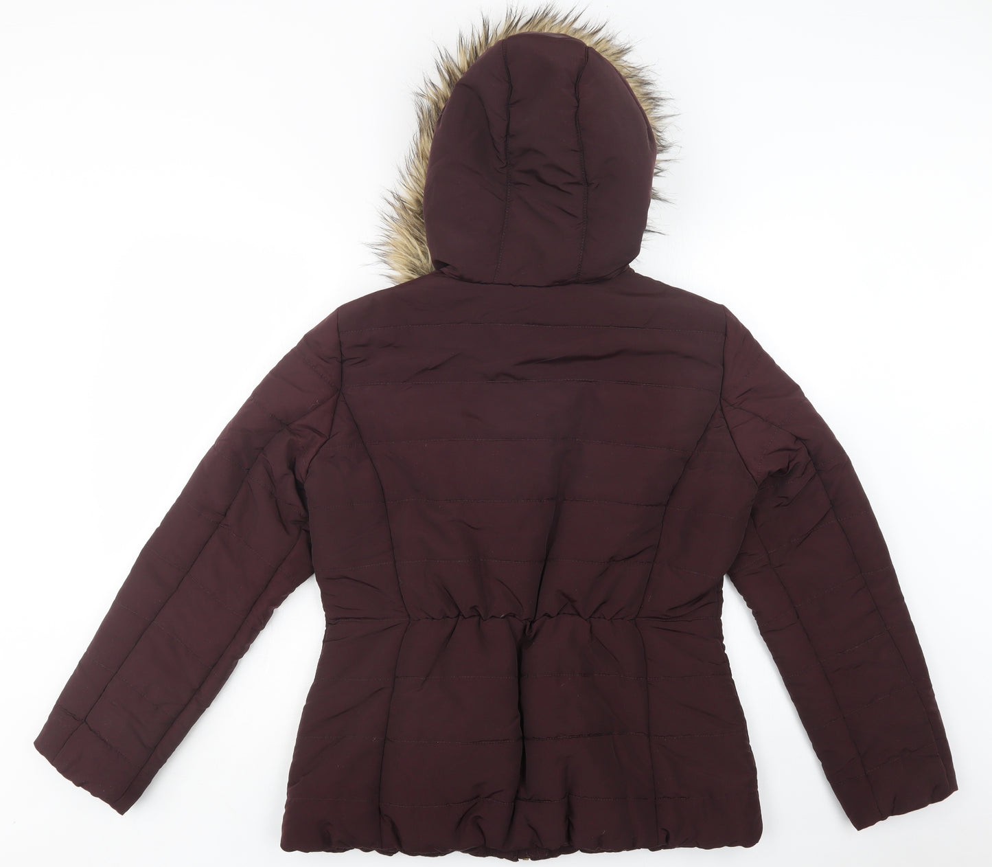 H&M Womens Purple   Puffer Jacket Jacket Size 14  Zip