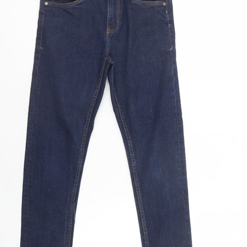 NEXT Girls Blue  Cotton Skinny Jeans Size 10 Years  Regular Button