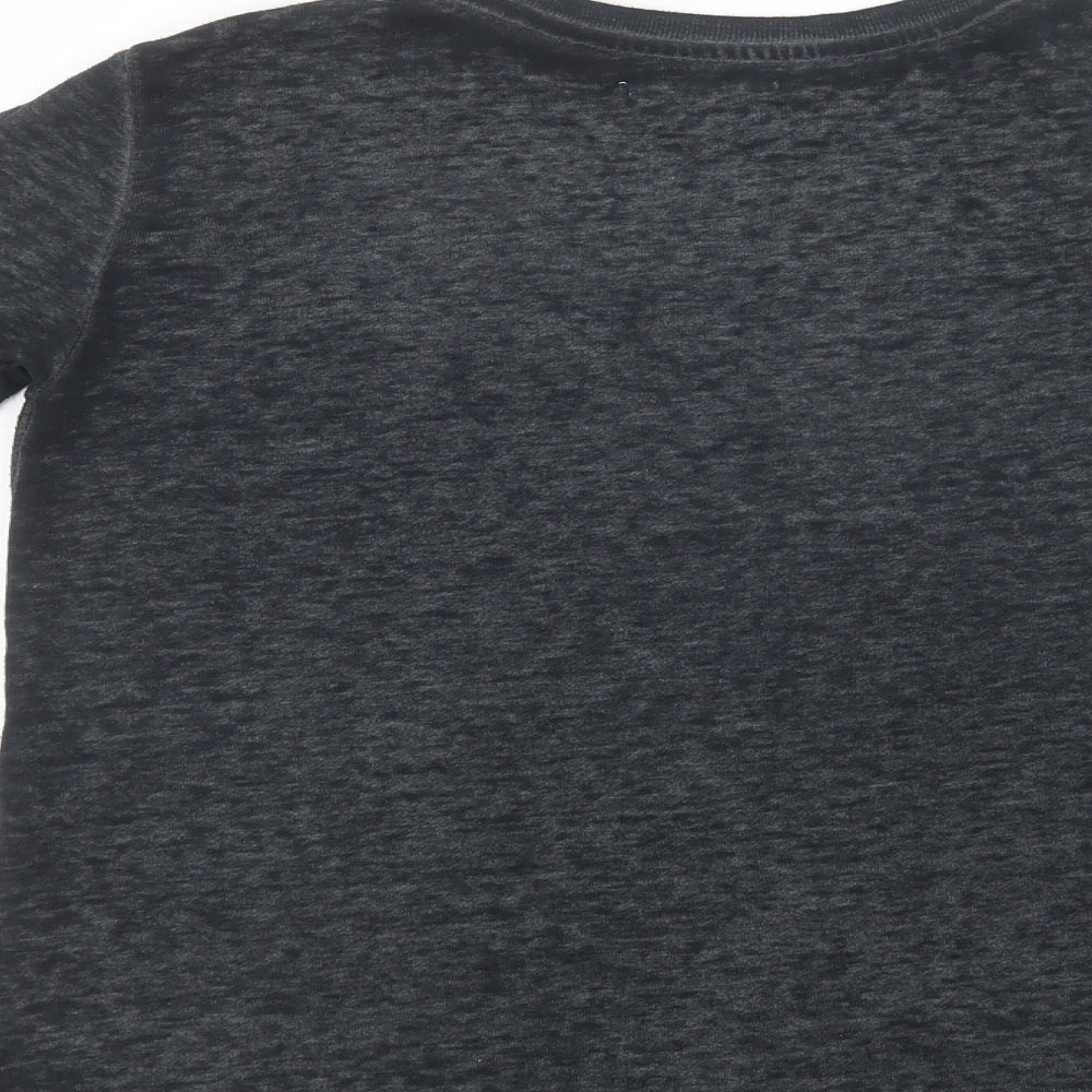 H&M Girls Grey  Polyester Pullover Sweatshirt Size 13-14 Years