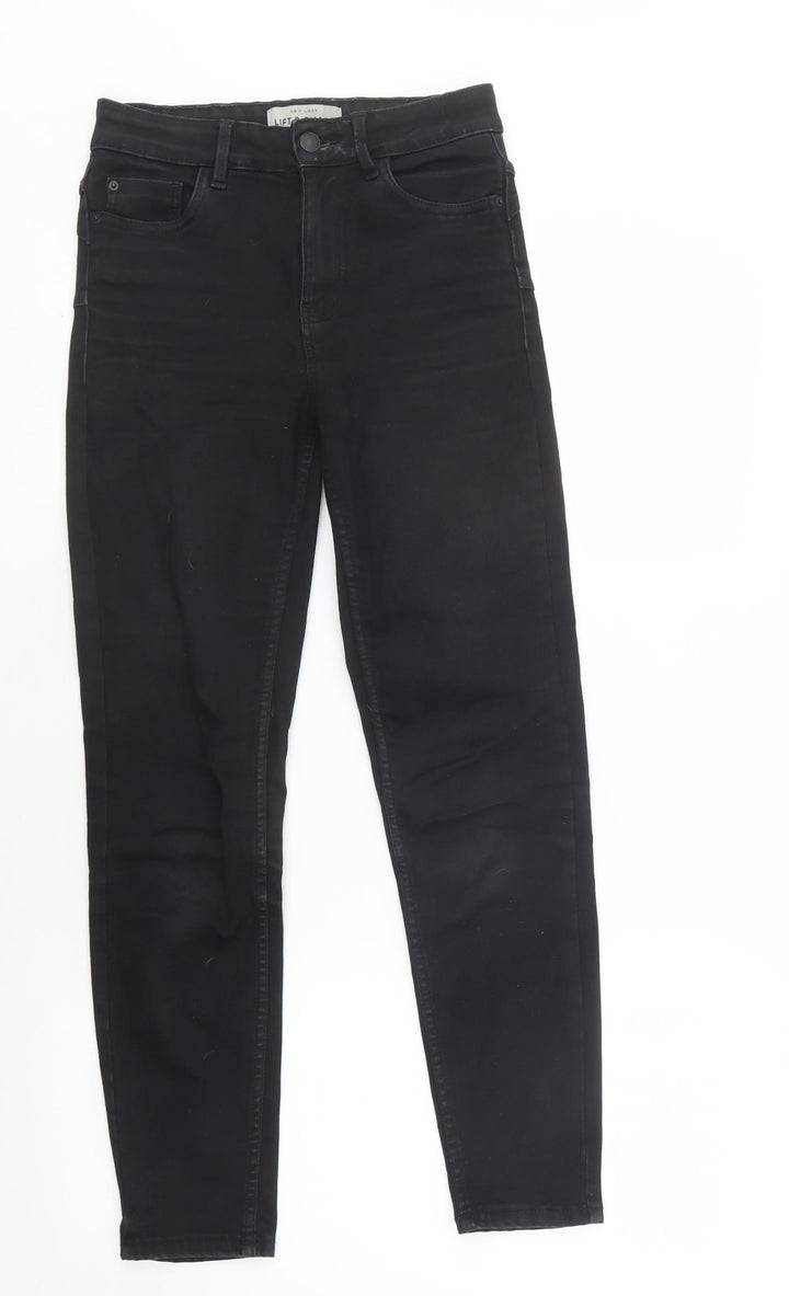New Look Womens Black Cotton Jegging Jeans Size 6 L29 in Regular Button