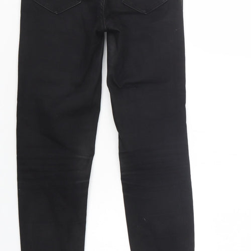 New Look Womens Black  Cotton Jegging Jeans Size 6 L29 in Regular Button