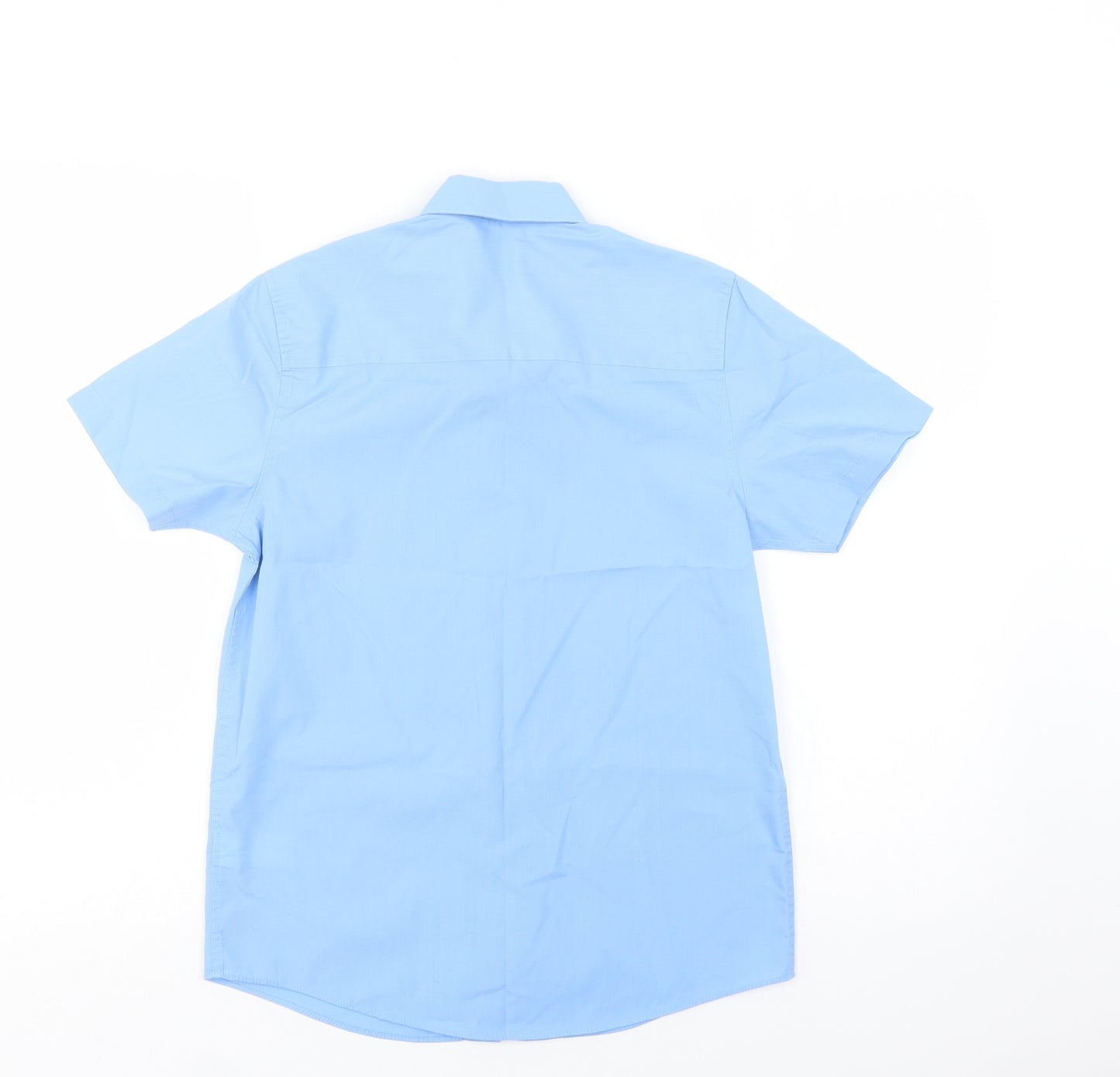 NEXT Boys Blue  Polyester Basic Button-Up Size 11 Years Collared Button - School Wear