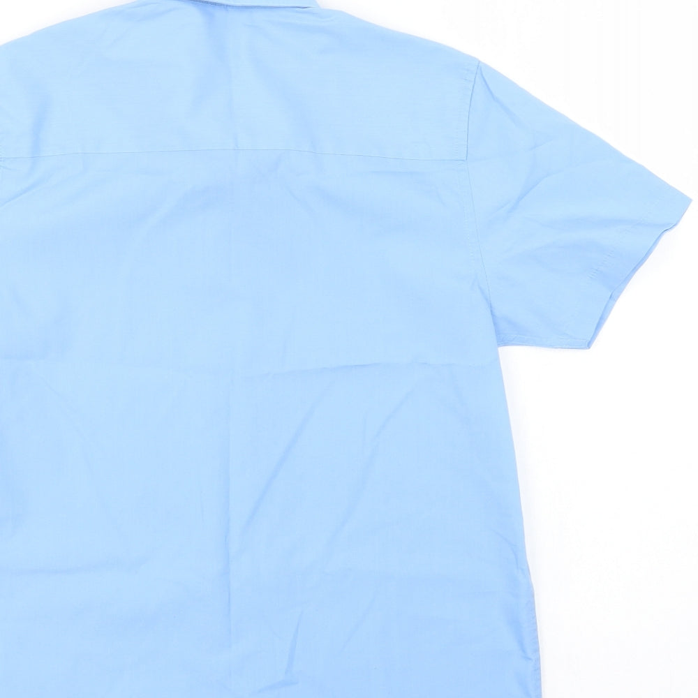 NEXT Boys Blue  Polyester Basic Button-Up Size 11 Years Collared Button - School Wear