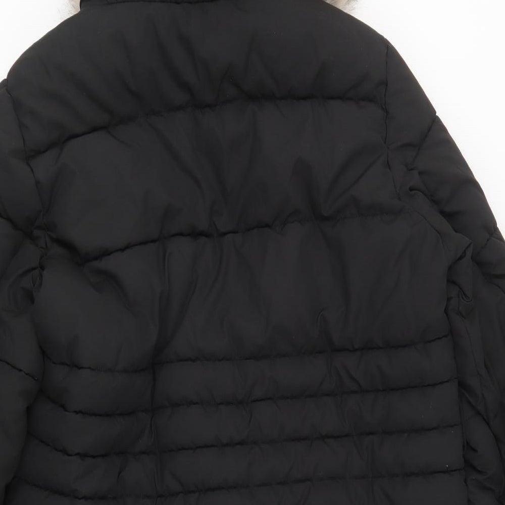 Nutmeg Womens Black   Puffer Jacket Jacket Size 18  Zip
