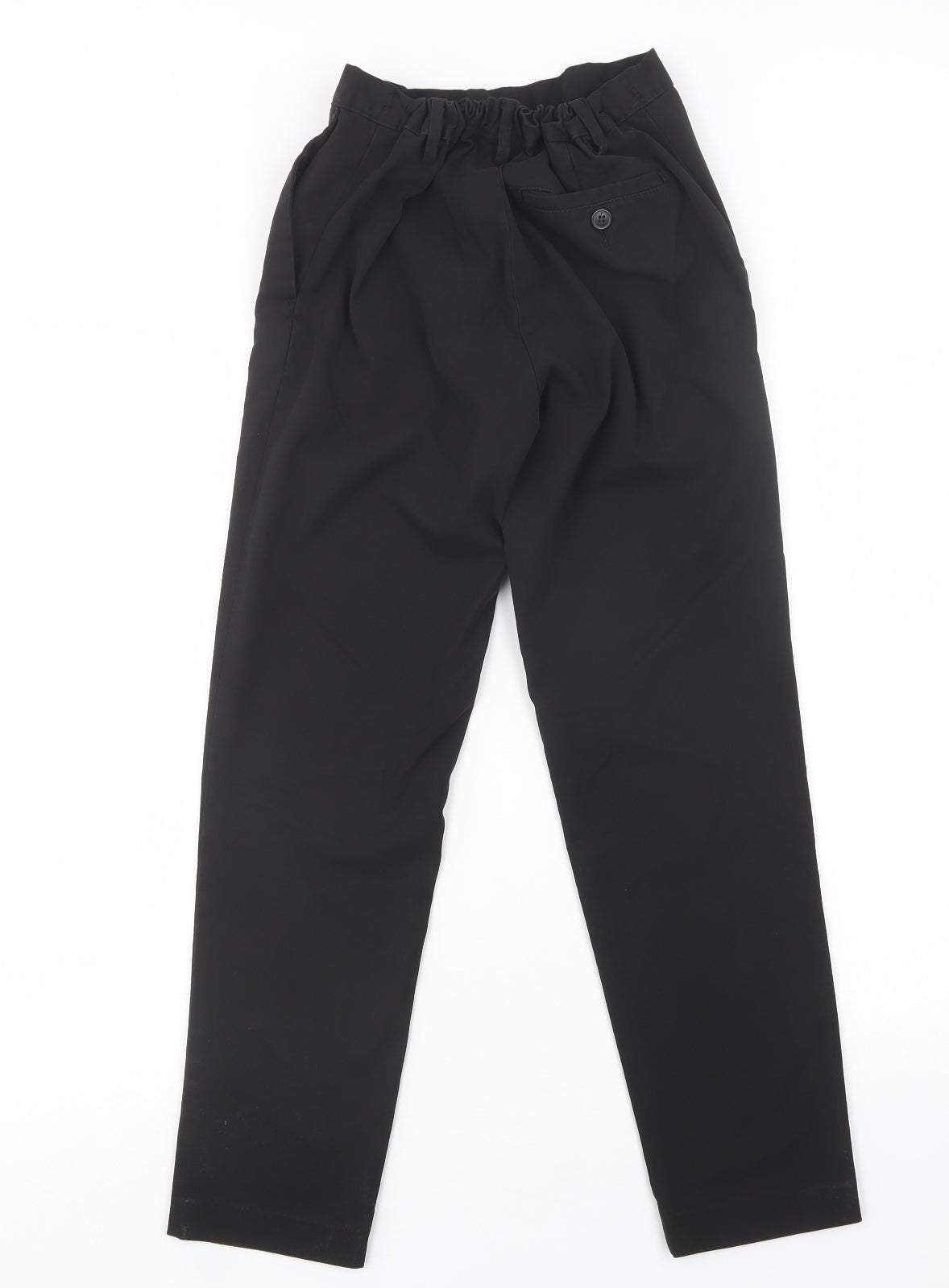 NEXT Boys Black  Polyester Dress Pants Trousers Size 12 Years  Regular Hook & Loop - School Wear