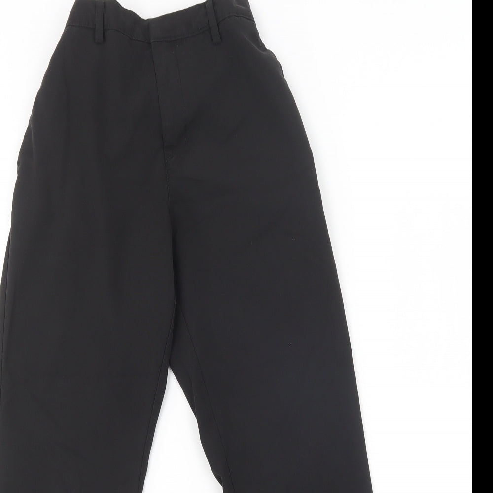 NEXT Boys Black  Polyester Dress Pants Trousers Size 12 Years  Regular Hook & Loop - School Wear