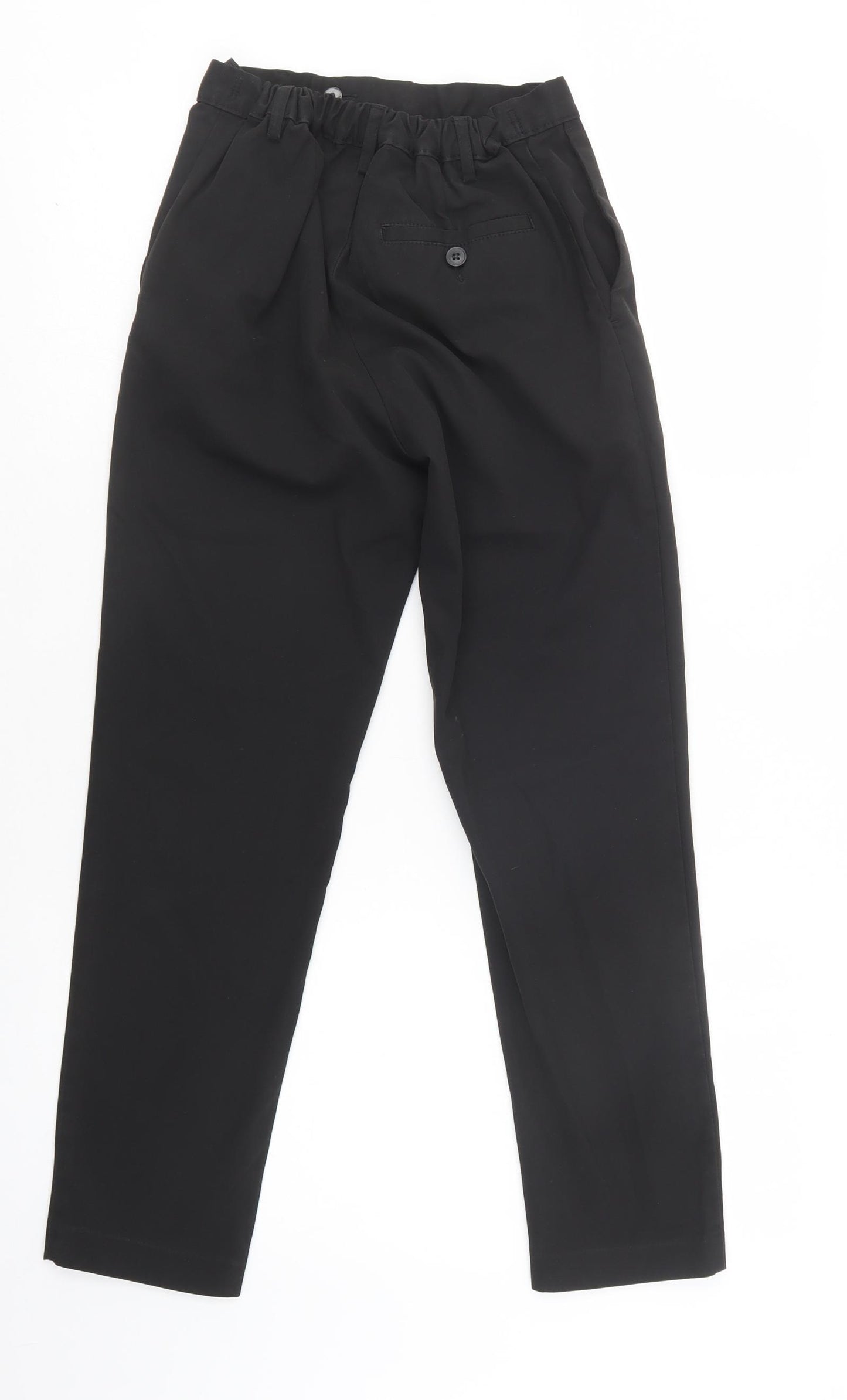 NEXT Boys Black  Polyester Dress Pants Trousers Size 12 Years  Regular Hook & Loop - School Wear