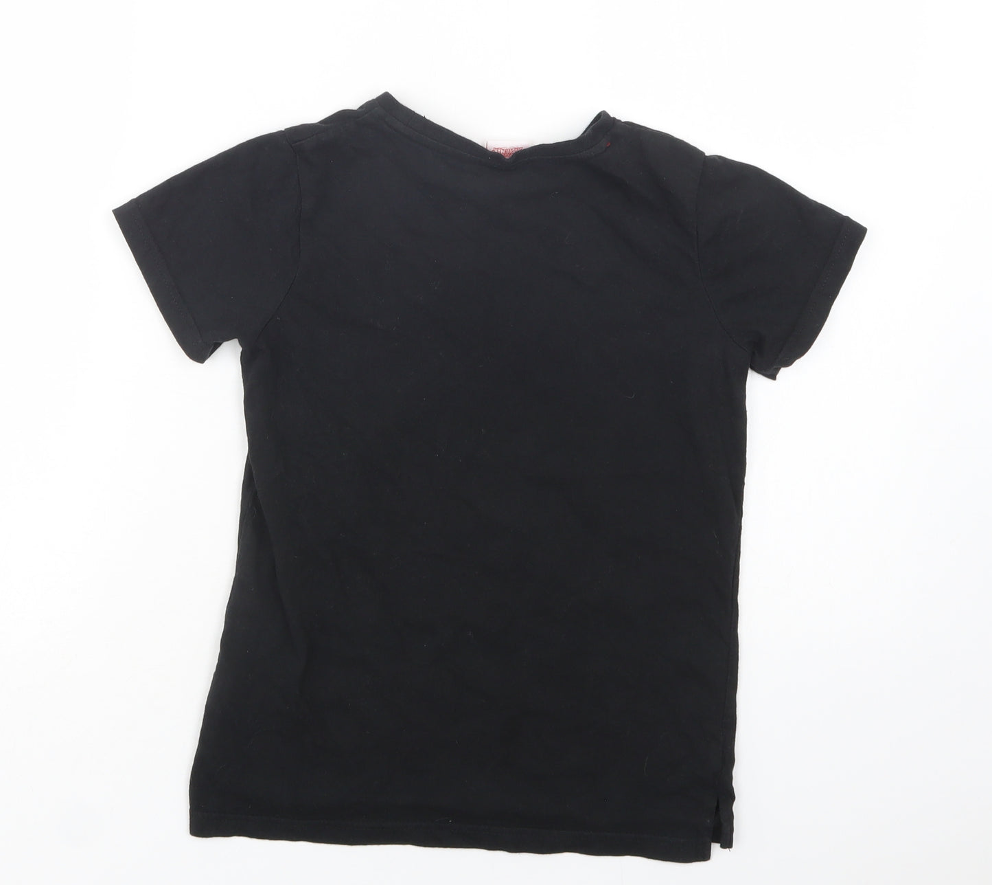 TU Boys Black  Cotton Basic T-Shirt Size 9 Years Crew Neck  - Spider-Man