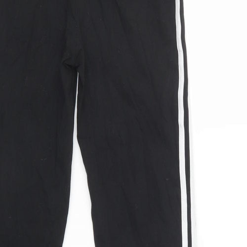 Boohoo Womens Black Striped Cotton Jegging Leggings Size 8 L28 in