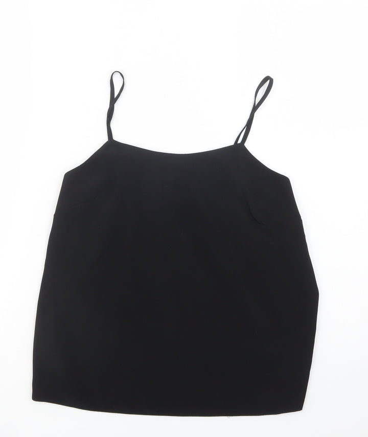 River Island Womens Black  Polyester Camisole Blouse Size 8 Square Neck