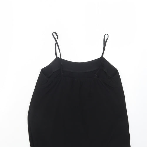 River Island Womens Black  Polyester Camisole Blouse Size 8 Square Neck