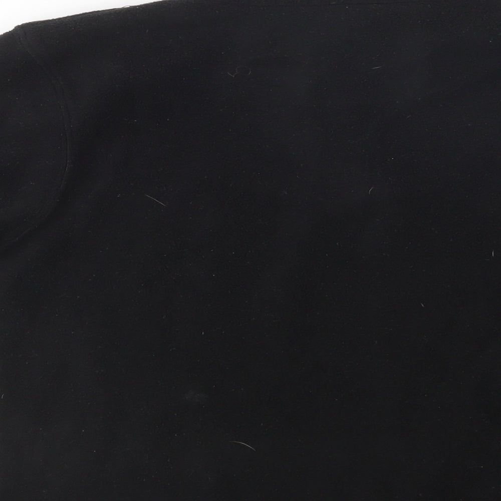 Pro Climate Boys Black  Polyester Henley Sweatshirt Size 11-12 Years  Zip