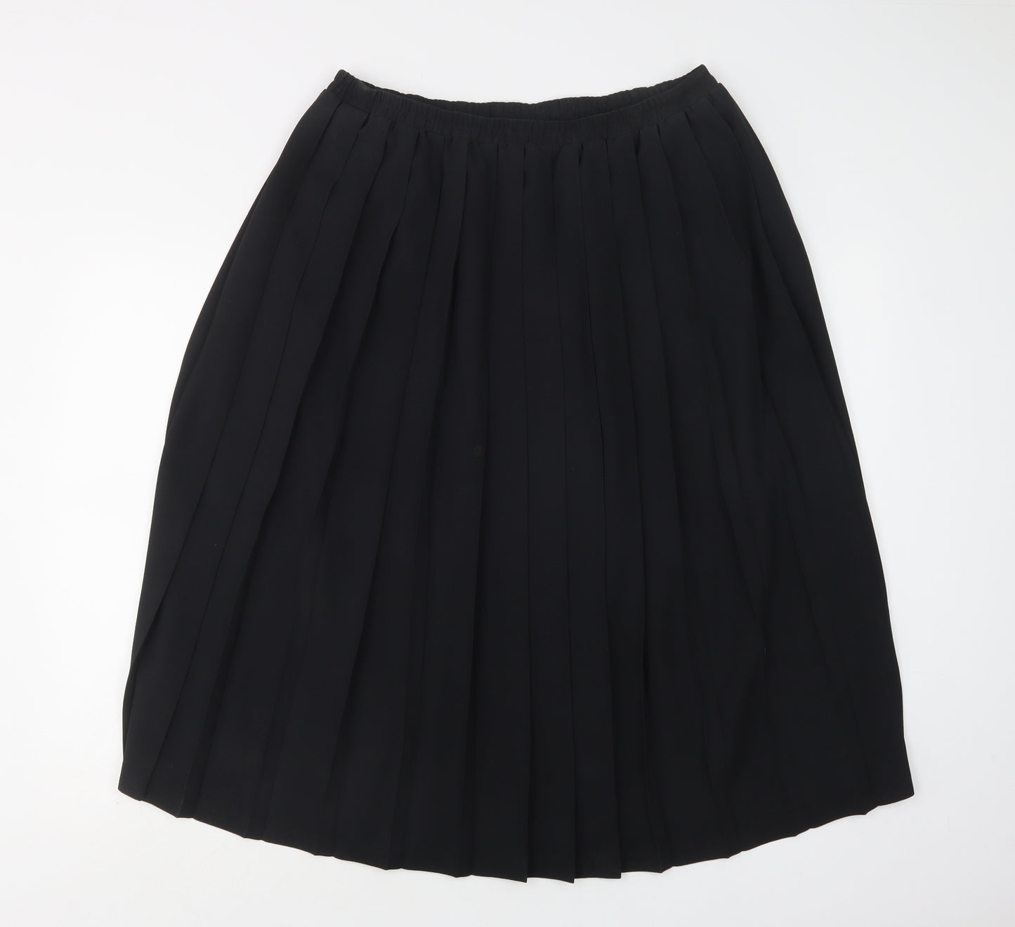 Eastex Womens Black  Polyester Pleated Skirt Size 16