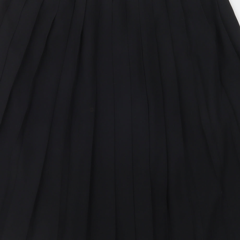 Eastex Womens Black  Polyester Pleated Skirt Size 16