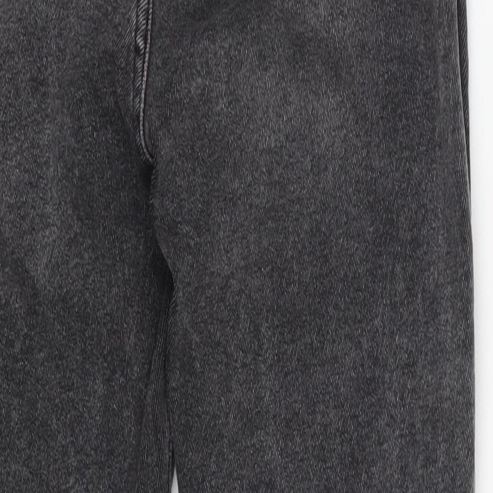 New Look Womens Grey  Cotton Skinny Jeans Size 10 L26 in Regular Button