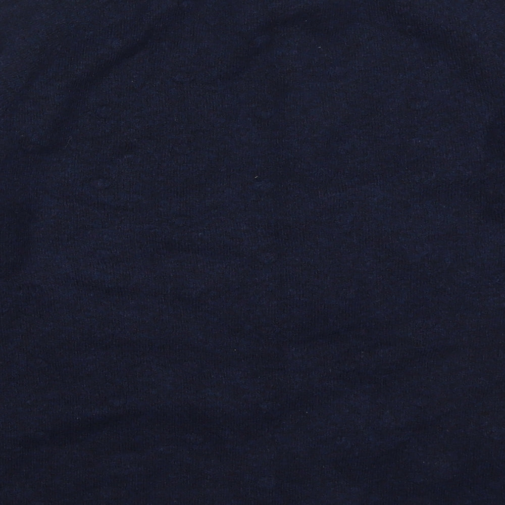 John Lewis Womens Blue Round Neck  Acrylic Pullover Jumper Size 12