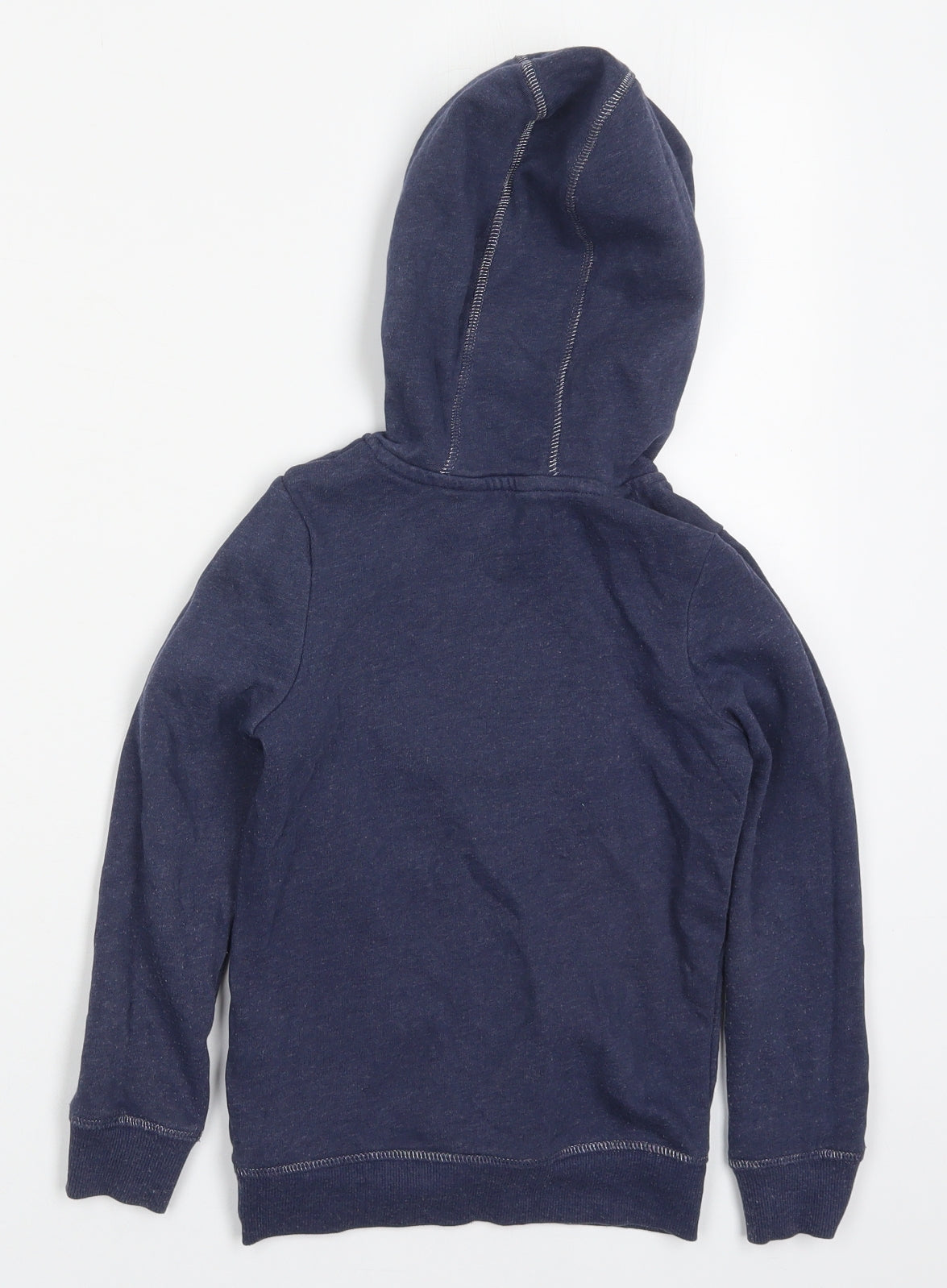 George Girls Blue  Cotton Pullover Hoodie Size 6-7 Years  Pullover - Heart