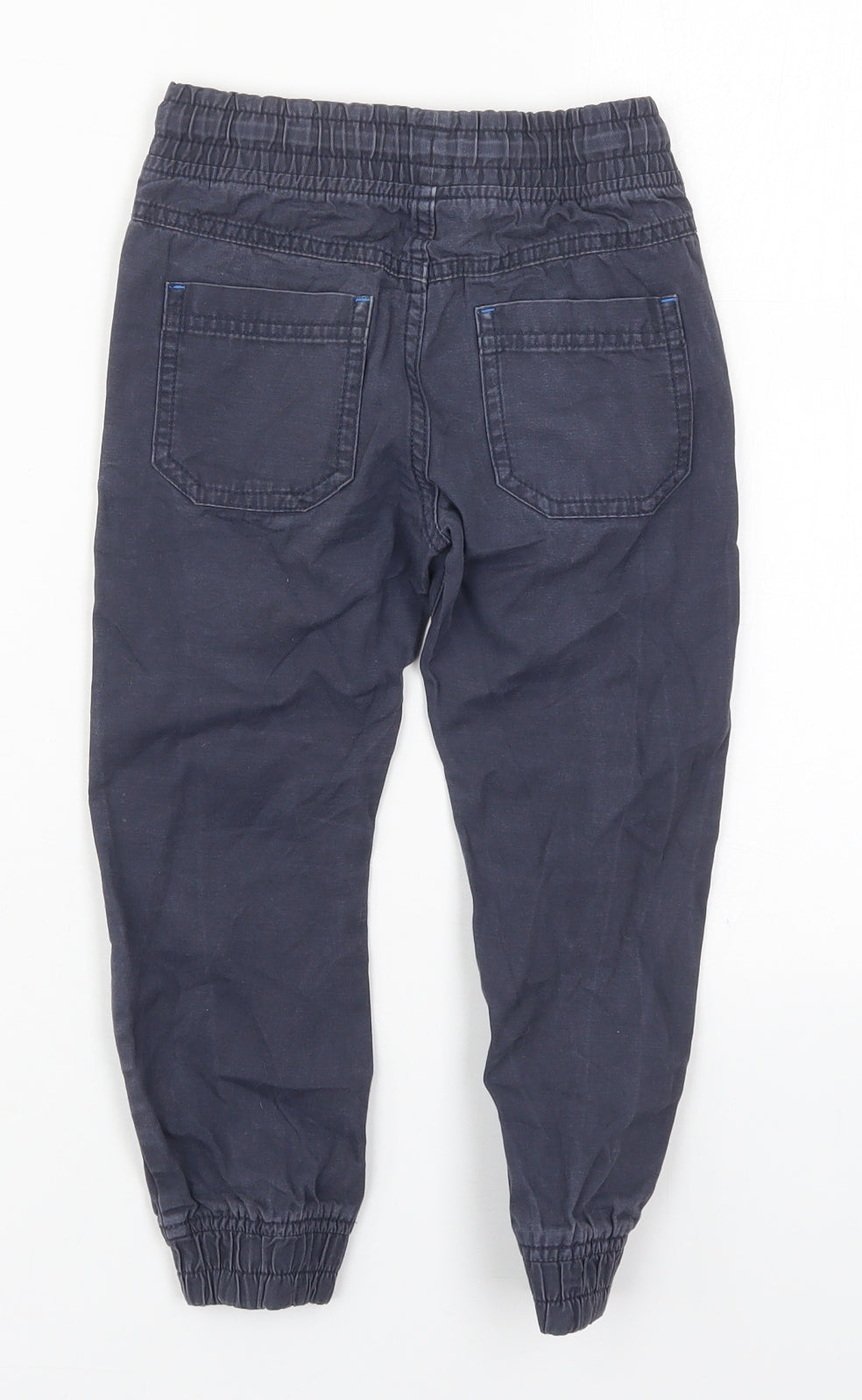 F&F Boys Blue  Cotton Cargo Trousers Size 4-5 Years  Regular